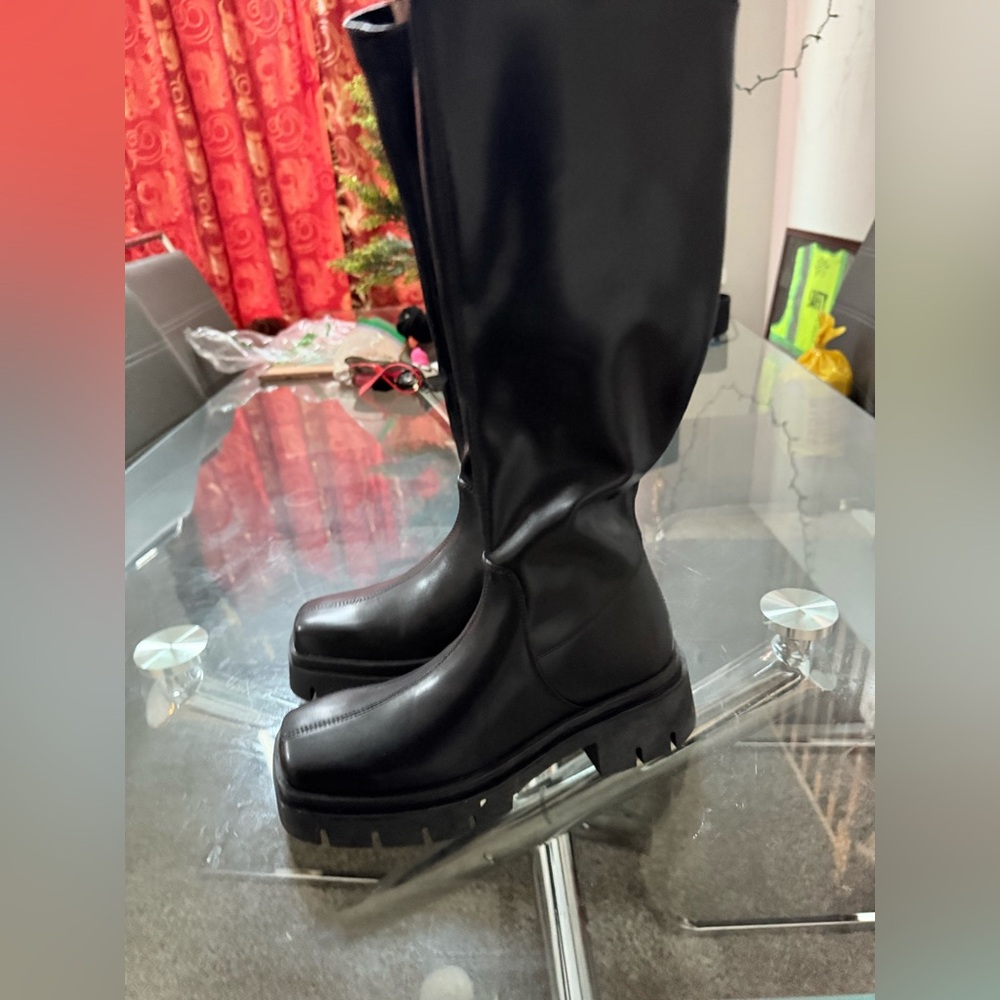 Black Knee-High Boots